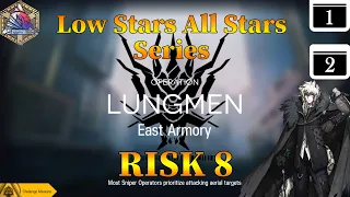 Arknights CC#5 Day 1 & 2 East Armory Risk 8 + Challenge Guide Low Stars All Stars