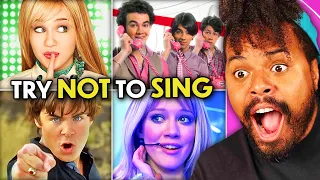 Millennials Try Not To Sing Challenge - 2000s Disney Channel Songs! | React