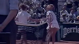 Monica Seles vs Katia Piccolini 1990 Roland Garros R1 Highlights