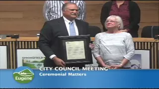 Eugene City Council Meeting: June 13, 2016