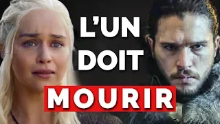 Game of thrones : Pourquoi Jon Snow et Daenerys ne peuvent pas survivre tous les deux