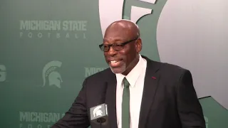 Harlon Barnett introduced as interim Michigan State football coach (9-12-23)