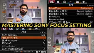 Sony video settings for a6000 a6300 a6400 a65000 a6600 a7III a7rIII A7RII | Sony Auto Focus Setting