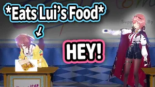 Lui Catches Korone Trying To Eat Her Food While She's Not Looking【Hololive】