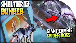 NEW Shelter 13 BUNKER (GIANT Zombie Spider BOSS) + LEGENDARY Husky Dog - Survival Wasteland Zombie