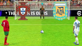 Efootball24 | Ronaldo vs Messi Match | Portugal vs Argentina Match | Penalty Shootout Gameplay |