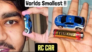 World's Smallest RC CAR Unboxing | Mini Remote Control Vehicle Review