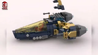 LEGO© Iron Man Spaceship Satisfying Building Animation #lego #ironman #legomoc #crixbrix