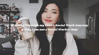 my entire social work career journey & why I am not a social worker now 📚👓🧠