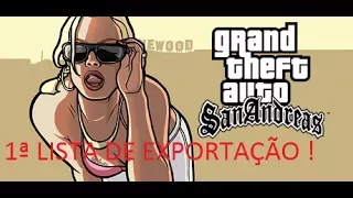 Detonado Gta San Andreas 100% 1ª Lista de Exportação !