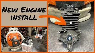 STIHL BR800 ENGINE REPLACEMENT / HOW TO REPLACE YOUR ENGINE