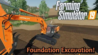 FS19 | Excavating a foundation with the Hitachi ZX350 & Bobcat 863 |