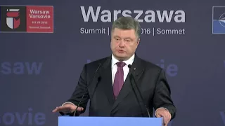 Заявление Порошенко на саммите НАТО в Варшаве 2 / Українські Новини