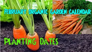 February organic garden Calendar.