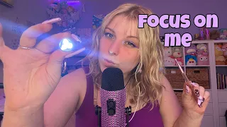 ASMR fast and aggressive follow my directions, answer my questions, and focus on me! ✨🔍 💜