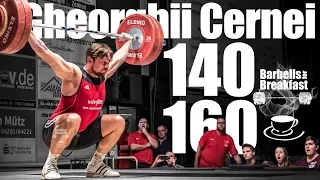 Gheorghii Cernei (85kg) 140kg Snatch 160kg Clean and Jerk 2017-10-14