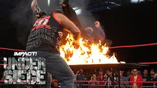 Bully Ray POWERBOMBS Scott D'Amore Through A FLAMING TABLE | Under Siege 2023 Highlights
