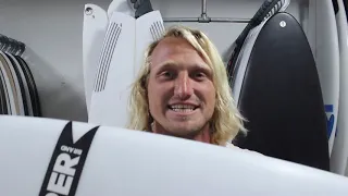 Ben Gravy On His El Slammo Semi Pro Surfboard Model