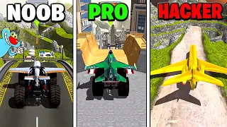 NOOB vs PRO vs HACKER In Crazy Plane Landing | With Oggy And Jack | Rock Indian Gamer |