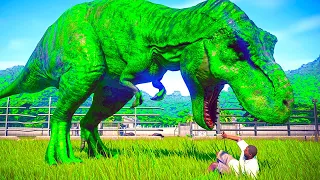 AUGUST 2022 NEW 1 HOUR DINOSAURS FIGHTING T Rex Color Pack vs Spinosaurus, Indominus Rex, Triceratop