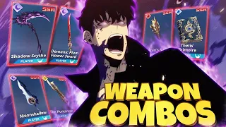 JINWOO WEAPON COMBINATIONS THAT WORK WELL TOGETHER - Solo Leveling Arise