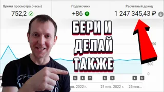 Как зарабатывать 16000 ДОЛЛАРОВ на Youtube Не СНИМАЯ видео | Пошаговый план