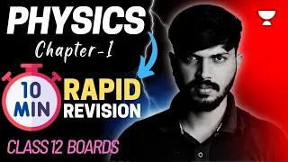 Electric Charges & Fields in 10 mins 😱🔥 Ch 1 Physics Class 12 Boards 2024 Score 95+ Zaki Bhaiya