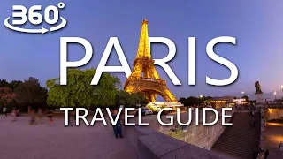 Virtual guided tour of Paris 360 VR Video | Eiffel Tower | Must Visit Bucket List in France