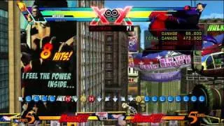 Ultimate MvC3: Simple Wesker Midscreen Combo