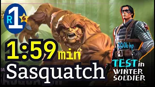 6* Sasquatch 1 Rank, No boost | Winter Soldier 550k hp #mcoc