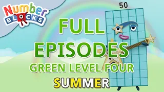 @Numberblocks- #SummerLearning - Green Level Four | Full Episodes 4-5