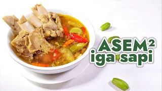 SUWEGEER BANGET  -- RESEP ASEM ASEM IGA SAPI  || MASAKAN RUMAHAN SEHARI HARI