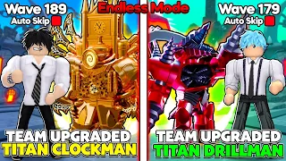 DR4GONS CÙNG NOXUSS DÙNG UPGRADED TITAN CLOCK MAN SOLO VỚI DRILL MAN TRONG TOILET TOWER DEFENSE