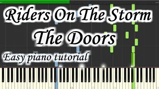 Riders On The Storm - The Doors - Very easy and simple piano tutorial synthesia cover