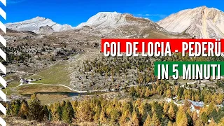 The breathtaking Dolomites Fanes Natural Park traverse from Col de Locia to Pederü #timelapse