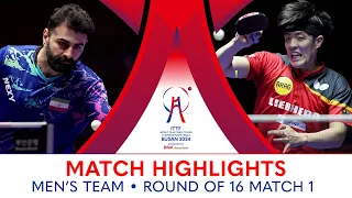 Dang Qiu (GER) vs Noshad Alamiyan (IRI) | MT R16 - Match 1 | #ITTFWorlds2024