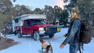 Below Freezing and Off Grid| 4x4 Truck Camper Living