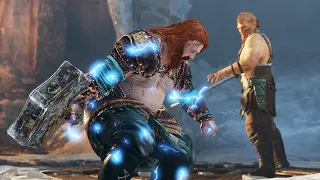 RAGNAROK Thor fights his Sons! - Magni and Modi Boss Fight (GOW Ragnarok Epic Battle!)