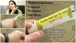 Aziderm 10% Review|| How to Use Aziderm 10% for Acne, Scars & Pigmentation? Usage & Side-Effects