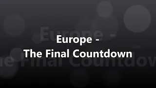 Europe - The Final Countdown [가사/해석/발음][만조]