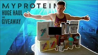 HUGE MYPROTEIN HAUL, UNBOXING AND GIVEAWAY