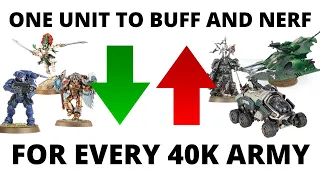 One Unit to BUFF and NERF for Every Warhammer 40K Army - Balance Dataslate Thoughts