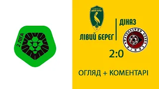 Лівий Берег - Діназ - 2:0. Огляд матчу та коментарі