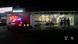 Car crashes into eastside laundromat
