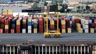 Cargo Containers in a Port || free copyright video ||  FcV