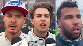 Kyle Larson, Noah Gragson, Bubba Wallace, and Ryan Preece React to Dega' Wrecks at Care Center