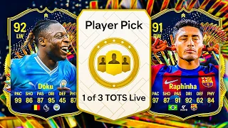 1 OF 3 TOTS LIVE PLAYER PICKS! 😱 FC 24 Ultimate Team