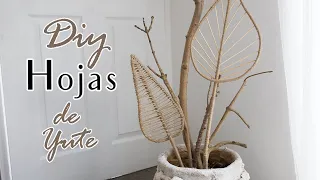 DIY HOJAS con YUTE y RECICLAJE |  BOHO DECO | SHANTI IRENE