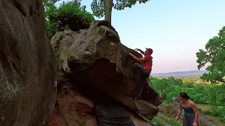 Lay It Down - St Elmo Boulders (Old Wauhatchie Pike) - V4 - Drew, Lin