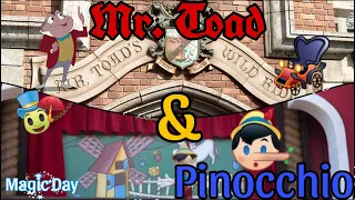 Mr. Toad's Wild Ride and Pinocchio's Daring Journey Disneyland 2024